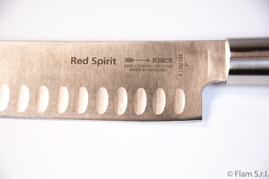F. Dick, Red Spirit, Santoku Kullenschliff, 18 cm
