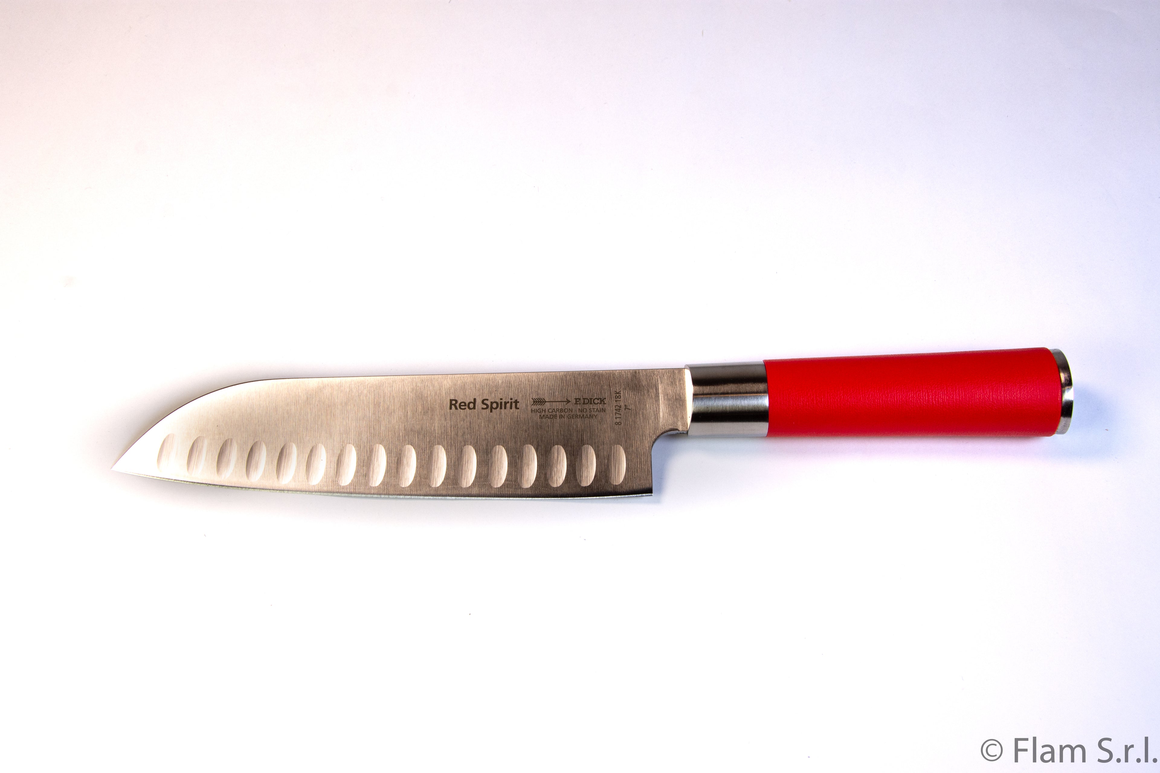 F. Dick, Red Spirit, Santoku Kullenschliff, 18 cm