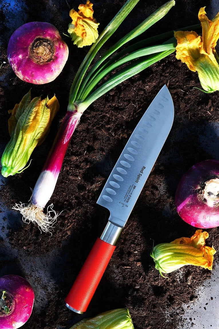 F. Dick, Red Spirit, Santoku Kullenschliff, 18 cm