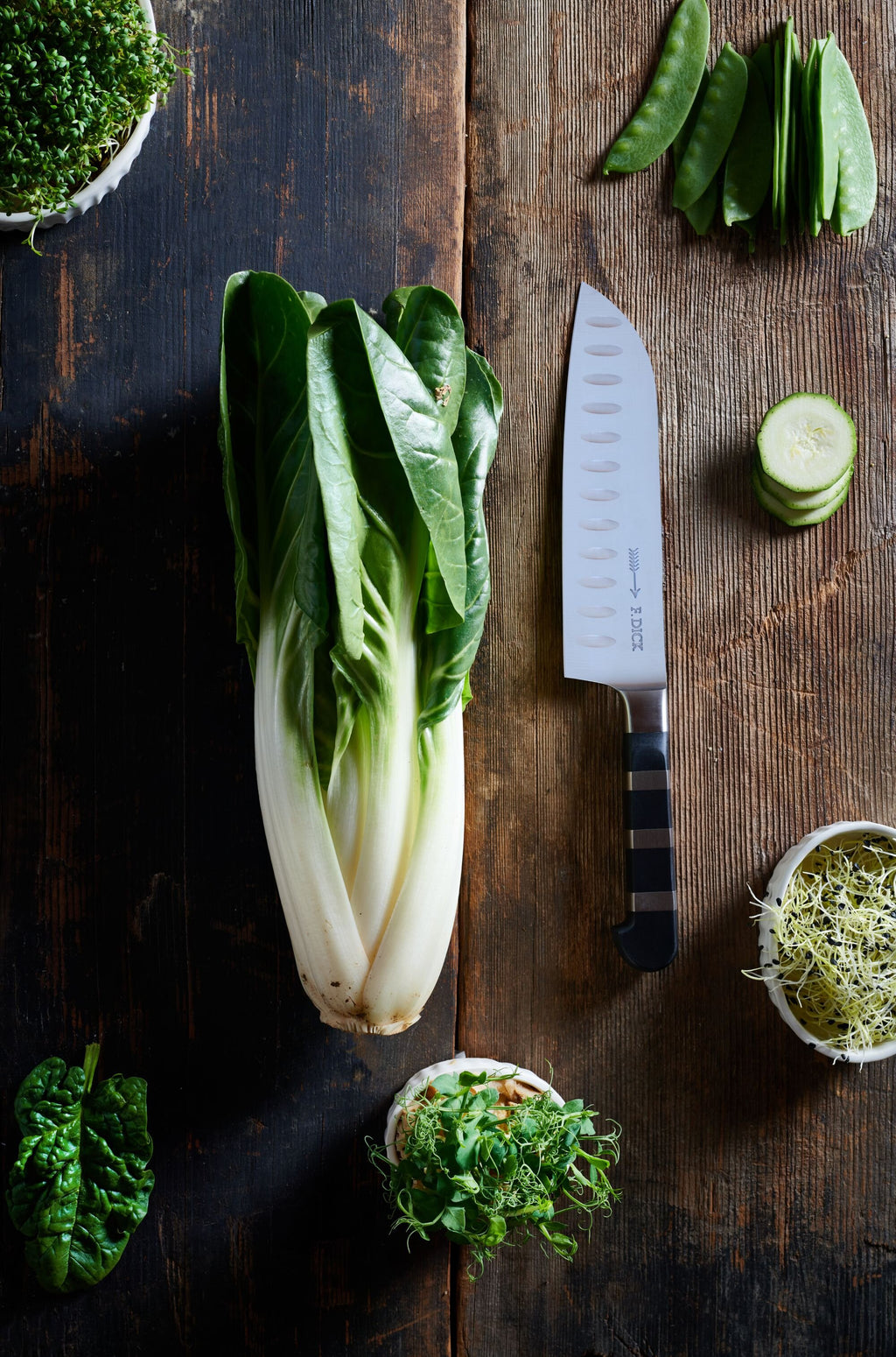 F. Dick, 1905, Set komplett mit Messerblock