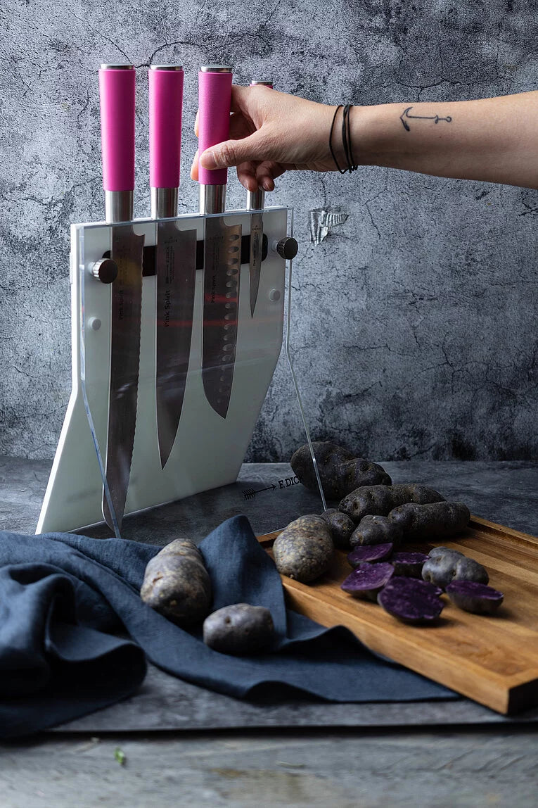 F. Dick, Pink Spirit, Set komplett mit Messerblock